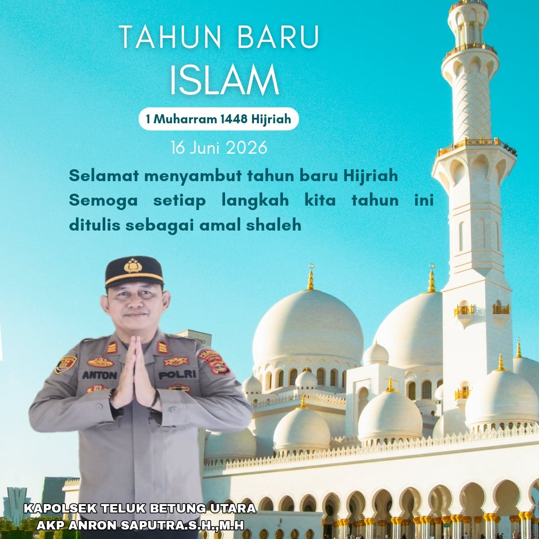 Hello71116883's tweet photo. Selamat Tahun Baru Islam 1 Muharram 1448 H Tahun 2026
( #polisipenolong, #polrestabandarlampung )
@humaspoldalampung
@polrestabandarlampung https://t.co/LdVO5AXURZ
