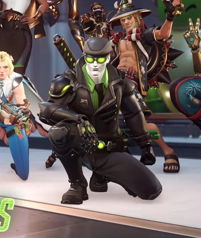 shiveringway's tweet photo. just now realizing that genji is supposed to be part of this neo-noir skin line https://t.co/RmxLvhvv7B
