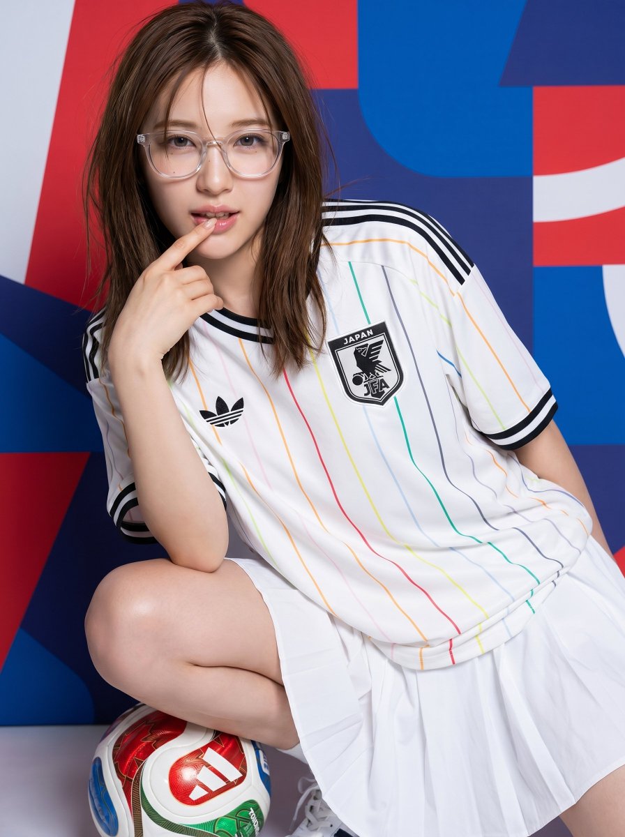 SakiH_AI's tweet photo. The Japan FIFA World Cup 26 Away Jersey - Gemini Nano Banana Pro https://t.co/piZcMVPjN1