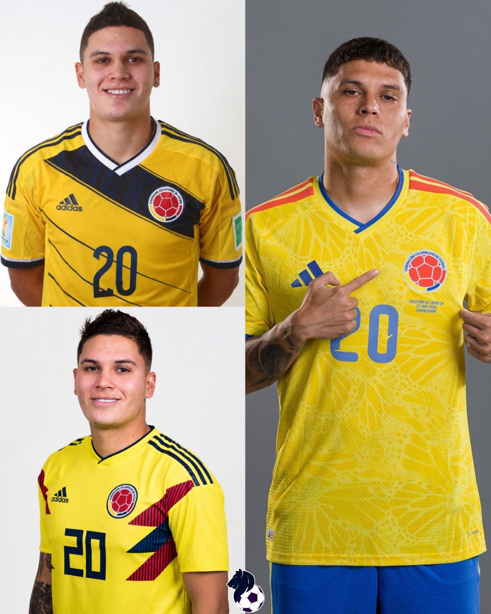 GraficoFutbol's tweet photo. 🇨🇴 | En camino a convertirse en el primer jugador de la historia de la Selección Colombia en convertir en tres Copas del Mundo. 

El Mundial está esperando tu zurda, Juanfer. https://t.co/fvzx7rr1Lv