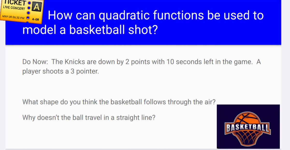 JanineFlorio's tweet photo. If I can find a way to link every lesson to the Knicks, I'm pretty sure my juniors at @TottenvillehsI will love Algebra 2 even more, especially when we predict Knicks in 5! 🤣 #realworldmath #knicks #Algebra2 https://t.co/r0ENSNRsUj