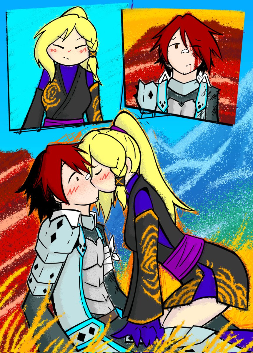 FlinxLV's tweet photo. Ah verda que dibuje el primer beso de los novios https://t.co/LiYH8ko8qJ