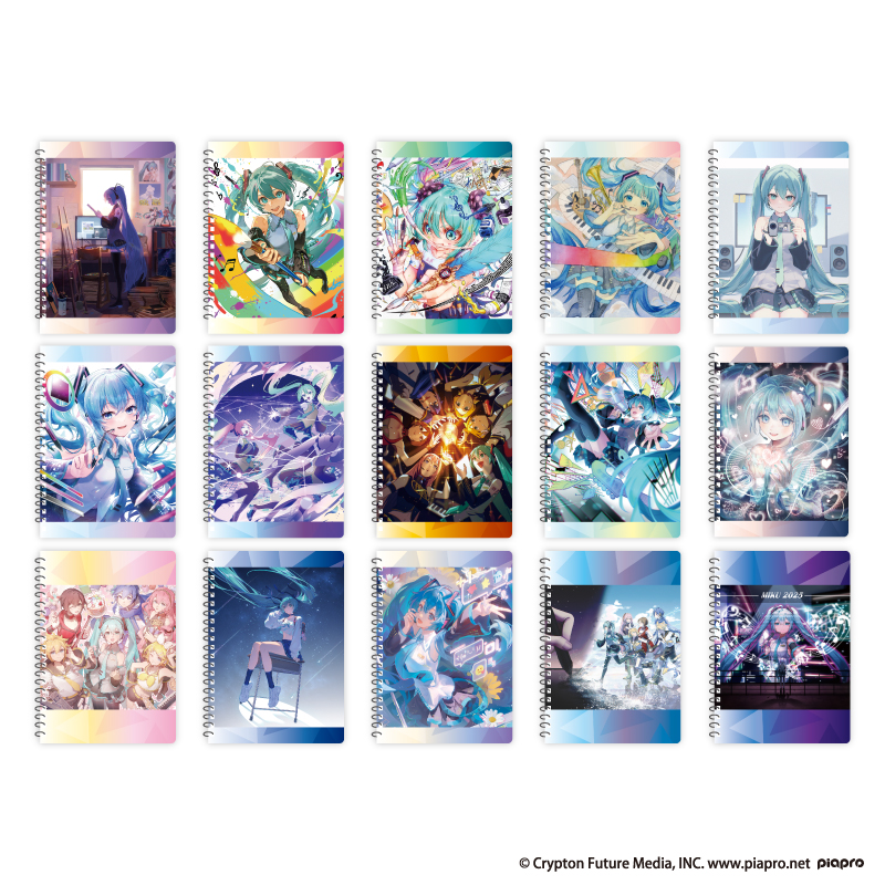 proof_board's tweet photo. 📢イベント情報

『初音ミク×スモールエス』ピアプロ公式コラボ
イラスト・オンガクコンテスト POP UP SHOPが開催中🎵

会場にて発売中のA5ダブルリングノート（全15種）をご紹介📒
書き込みページは無地にロゴ入り仕様✨

他にも受賞イラストをデザインしたオリジナルグッズが多数ラインナップ！
会場ではオンガク部門受賞楽曲もお楽しみいただけます🎧

🗓 2026/6/5(金)〜7/5(日)
📍全国TSUTAYA／蔦屋書店／T-SITE 7店舗で開催中！

■詳細・開催店舗はこちら
 https://t.co/QS6vdD3pe6

#初音ミク #スモールエス #PROOF #初音ミクスモールエス_イラスト #初音ミクスモールエス_オンガク