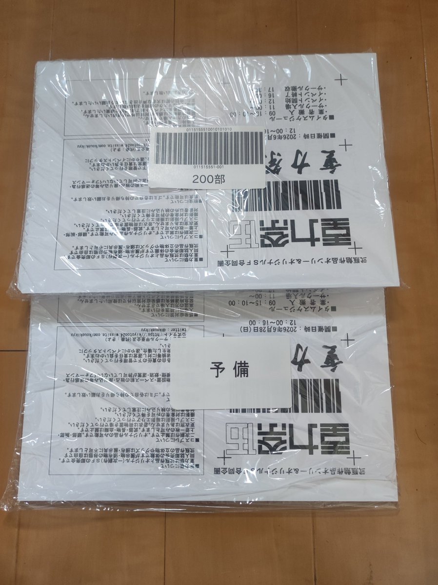YKO_nail様　確認用ページ 重力祭伍 のフライヤーが届きました 業者さんのご厚意で予備がついて