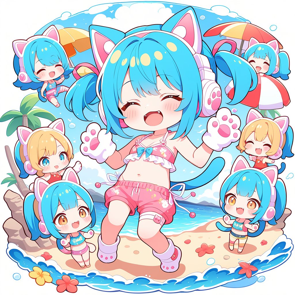 おはにゃ〜🐾🐱🏖️