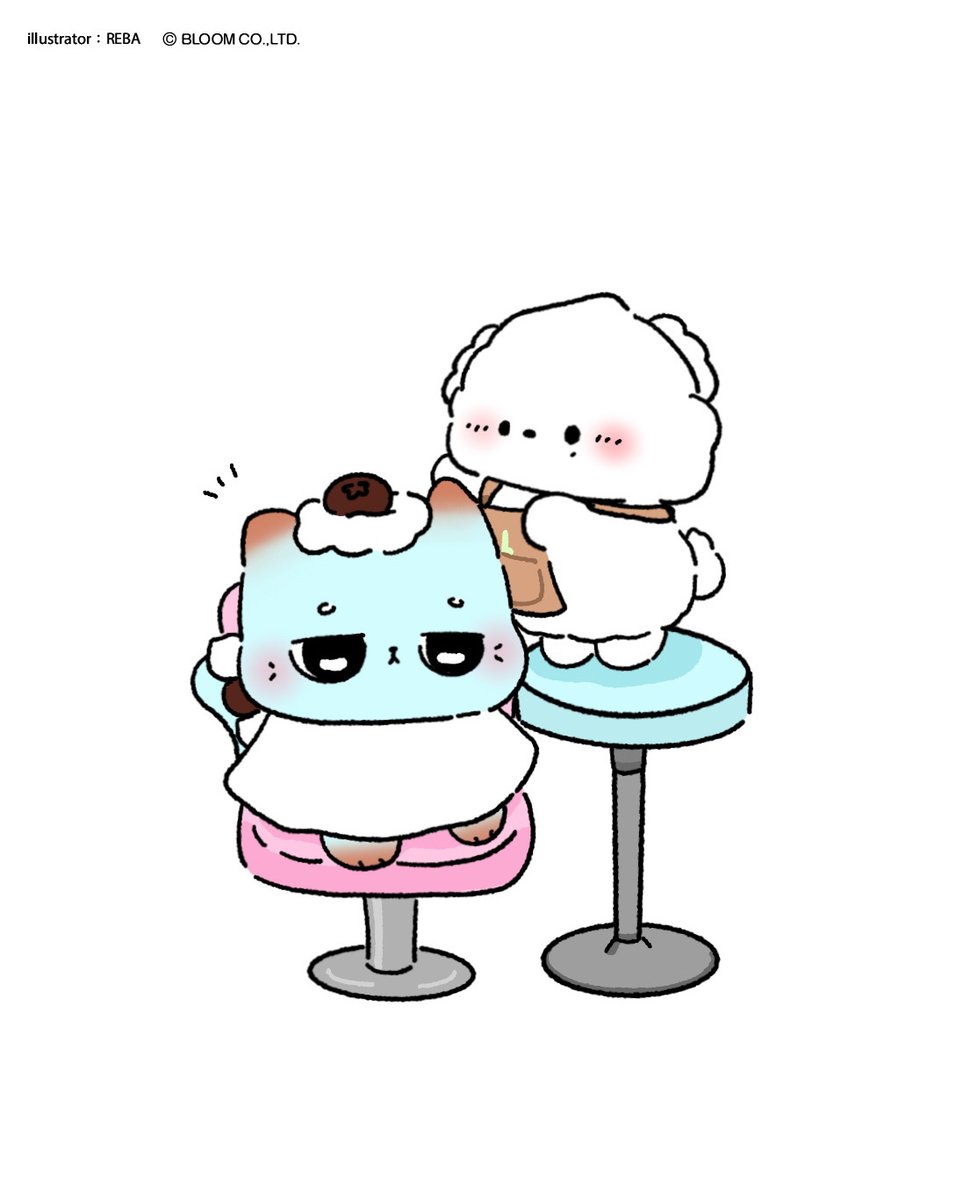 bloom_designer's tweet photo. ヤムヤムさんがチョコミントケーキになっちゃったのは…
プチが手伝ってくれたの〜！🩵🤎
(レバーちゃん） https://t.co/OpWQkSkyfw