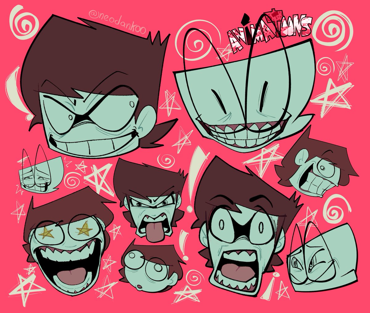 NeoDankoo's tweet photo. Expressions !!

Faces based on gachiakuta and soul eater
#OCㅤㅤ https://t.co/IRJS3X2Buw