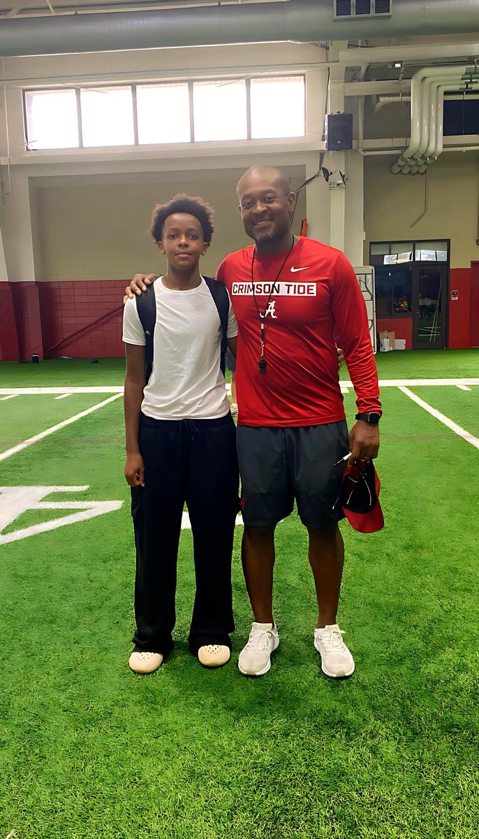 DCMcDaniel10's tweet photo. Great camp experience today! @AlabamaFTBL Learned a lot, competed hard, and got better with every rep. Thankful for the coaches, competition, and opportunity. The work continues! 🏈💪 @DerrickDnix  #DCMcDaniel #ClassOf2030 #CassFootball #StudentAthlete @RecruitGeorgia https://t.co/QvYq5o97S6