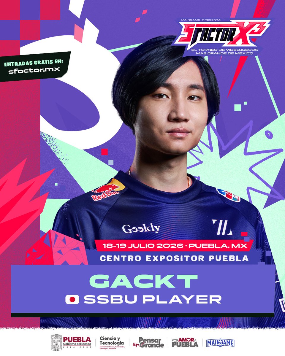 sfactorgaming's tweet photo. Gackt in action! 💯 

After getting an impressive placement in SFactor 11, @gackt_n is ready to take the stage again with his awesome Ness. 🔥 ⚡ 

His playstyle has taken so many names in the past, will yours form part of his list at SFactor X3? 👊 

📍 Centro Expositor Puebla
🗓️ July 18-19
🎟️ Free tickets: https://t.co/tIuZ7PTvAe