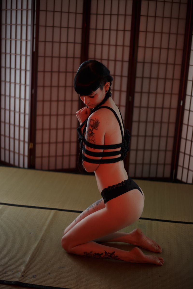 spicyropex's tweet photo. 美しい shibari with Luna https://t.co/rFtvasMGBv