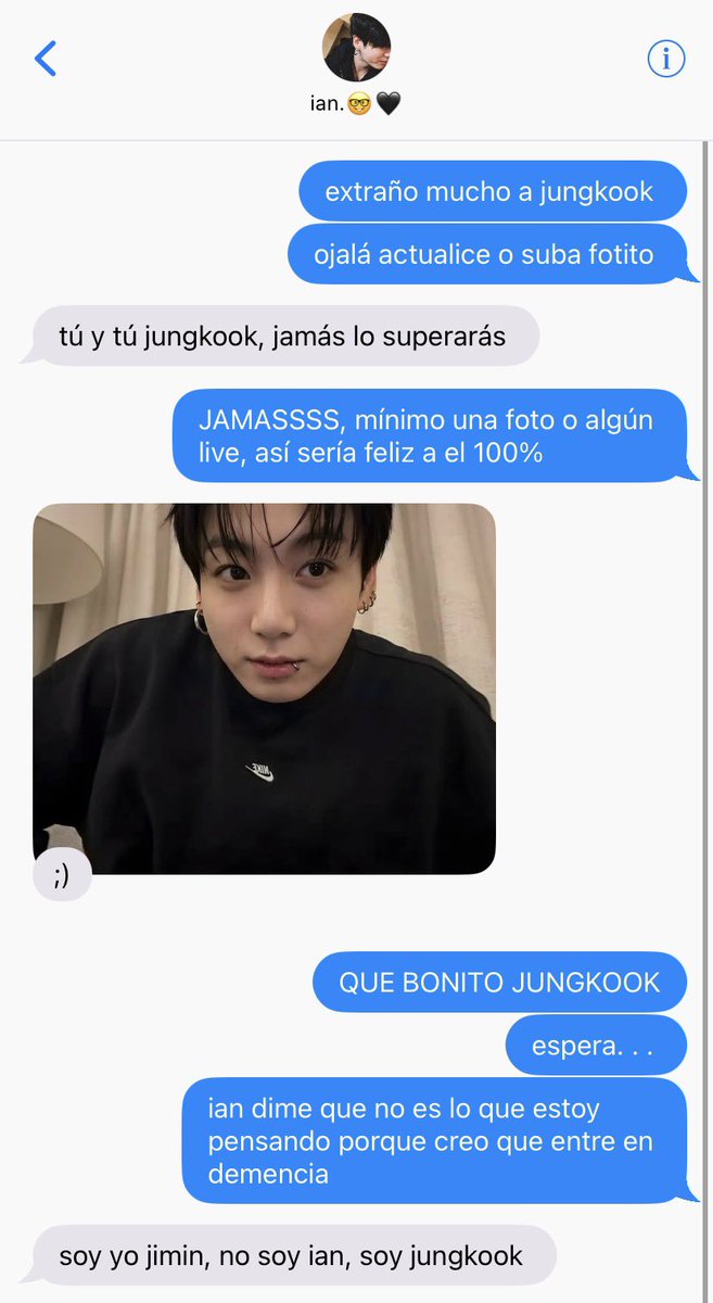 spidygguks's tweet photo. #kookminau un mini donde. . .
pjm es un gran fan de el solista jjk, siempre está al pendiente de el, habla de su amor y fanatismo por el con su amigo en línea a el cual jamás ha conocido “ ian “ quien pensaría que todo el tiempo estaba hablando con el, con jjk. https://t.co/NnBzRgvn31