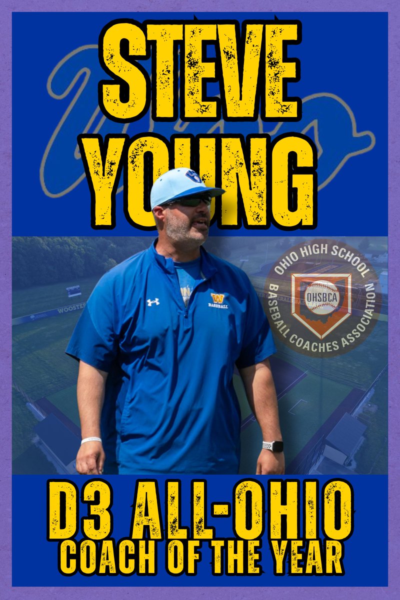 Woo_Baseball's tweet photo. Congratulations to our Head Coach, Steve Young, on earning D3 All-Ohio Coach of the Year. #AllOhio https://t.co/wwdSVctzSl