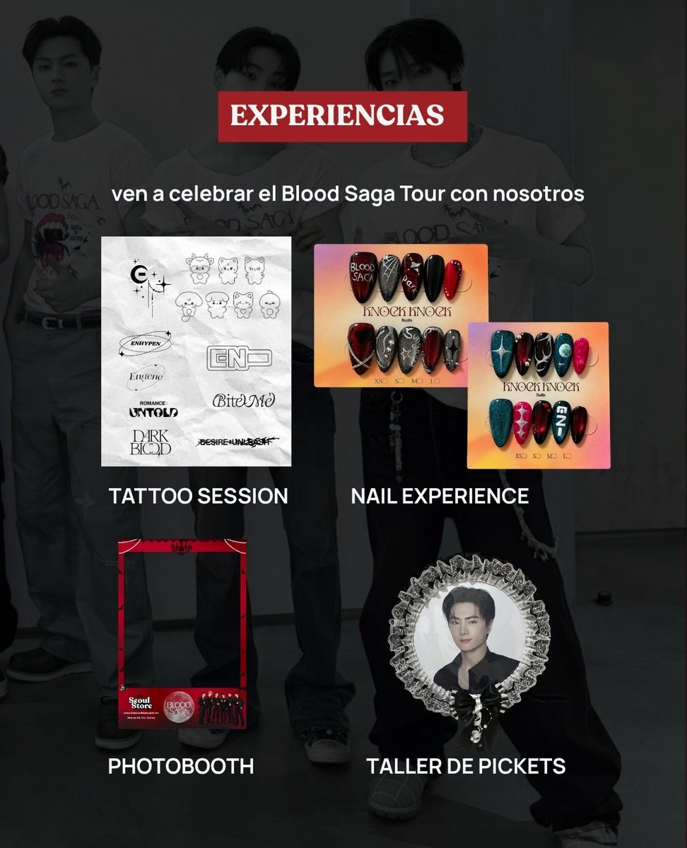 Mx_Enhypen's tweet photo. 🦇 [ENGENE EXPERIENCE CDMX] 🦇

ENGENEs de México, celebremos juntos la visita y conciertos de ENHYPEN en México. ❤️‍🔥

En colaboración con The Seoul Store (ig: @/theseoulstore_mx) traemos la EXPERIENCIA ENGENE, disfruta de diferentes dinámicas, actividades y merch. 🍷🖤

📍The Seoul Store
Atenas 40, Col. Juárez, CDMX
🗓️ Del 3 al 15 de julio
⏰ De 11:00 a.m. a 6:00 p.m.

@ENHYPEN_members
© 🌟🐧 Enhypen México 🇲🇽