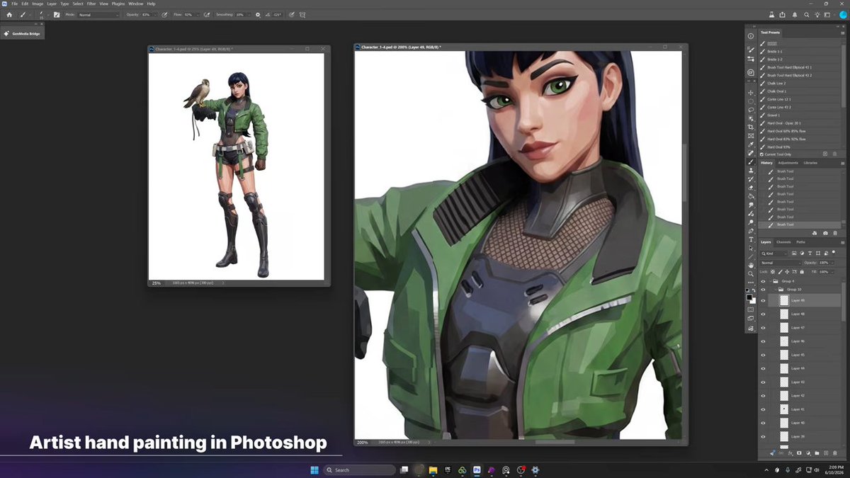 blortzen's tweet photo. Its worth to point out that they state the artists arent allowed to create their concepts based on AI, but they do allow to use it to add features or "render" it (image bellow, first was hand drown, second is AI)

Personally i feel stuff like the quoted tweet unnecessary when you can just change the style in blender (the main render was made there)

Still, using ai to "render" your concept is NOT good if you ask me but who knows