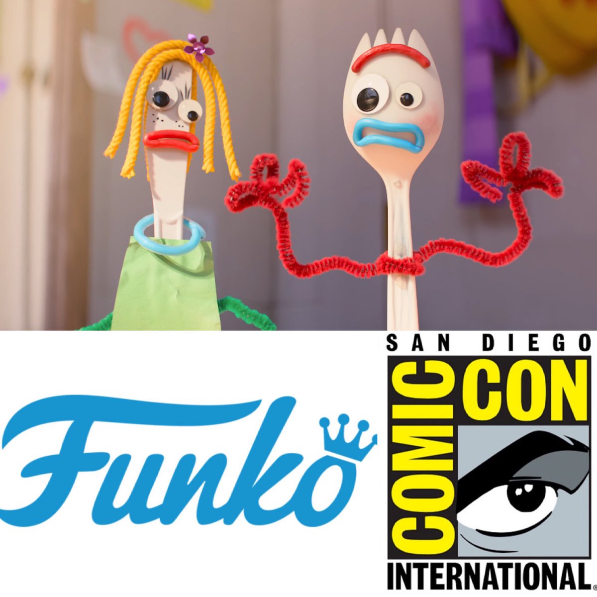 FunkoPOPsNews's tweet photo. LE 3,500 Forky & Karen Funko POP! 2 Pack! Is coming exclusively to SDCC ~ link below 7/23
Linky ~ https://t.co/AsgmH1IocQ
#Ad #ToyStory #Forky #FunkoPOPNews #Funko #FunkoPOP https://t.co/NHJAtjoxHn