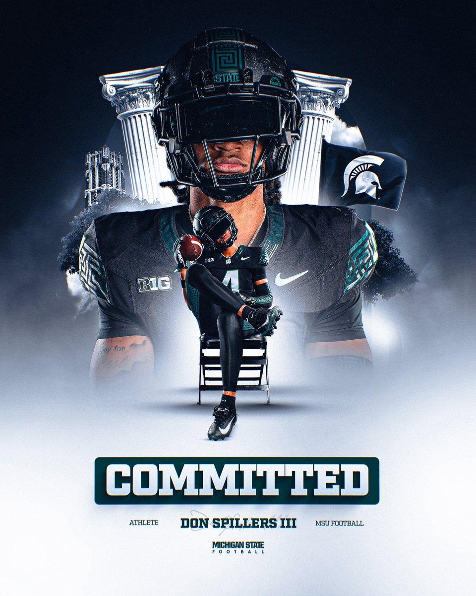 DonSpillers14's tweet photo. Blessed to be a SPARTAN 🟢⚪️ https://t.co/F6cA9vnOqL