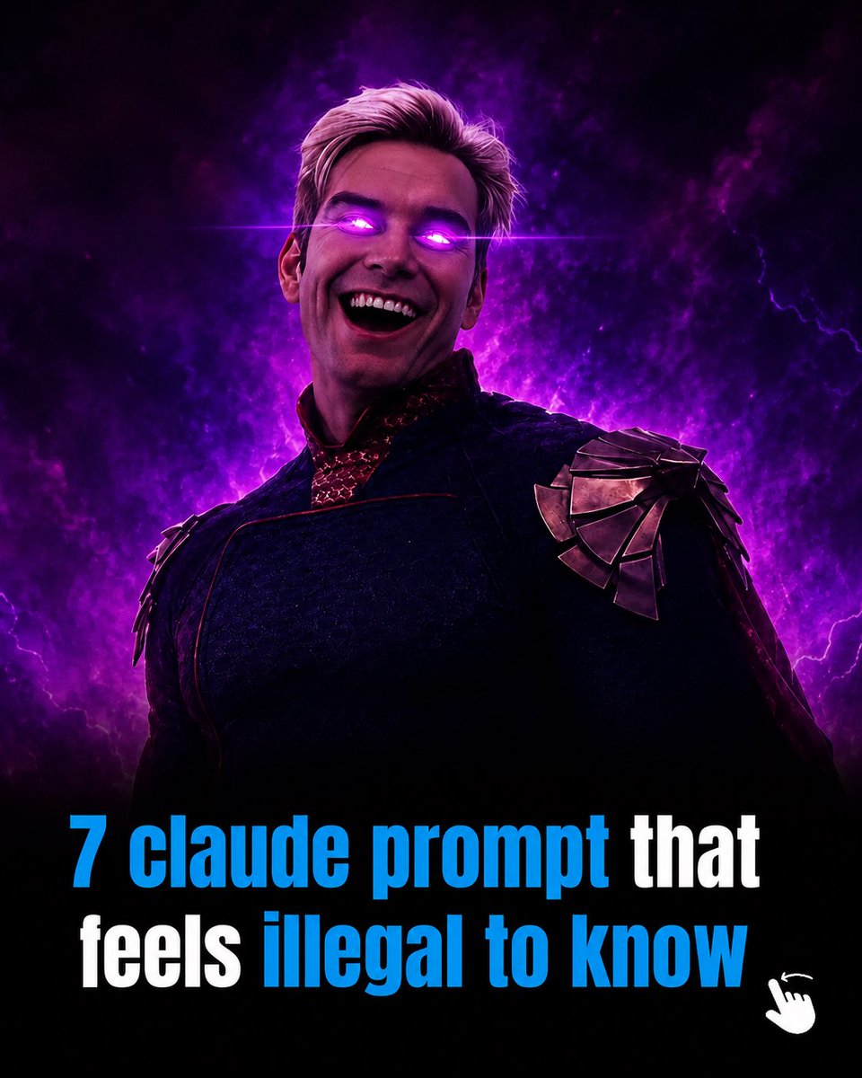 Techbit_Nepal's tweet photo. 🔥 These Claude prompts feel like cheat codes.

Most people use Claude for simple tasks. The smart ones use prompts like these to unlock its full potential. ⚡

💾 Save this post—you’ll thank yourself later.

#TechBitNepal #ClaudeAI #AIPrompts #TechNepal #NepalTech https://t.co/0gyuwbsE9V