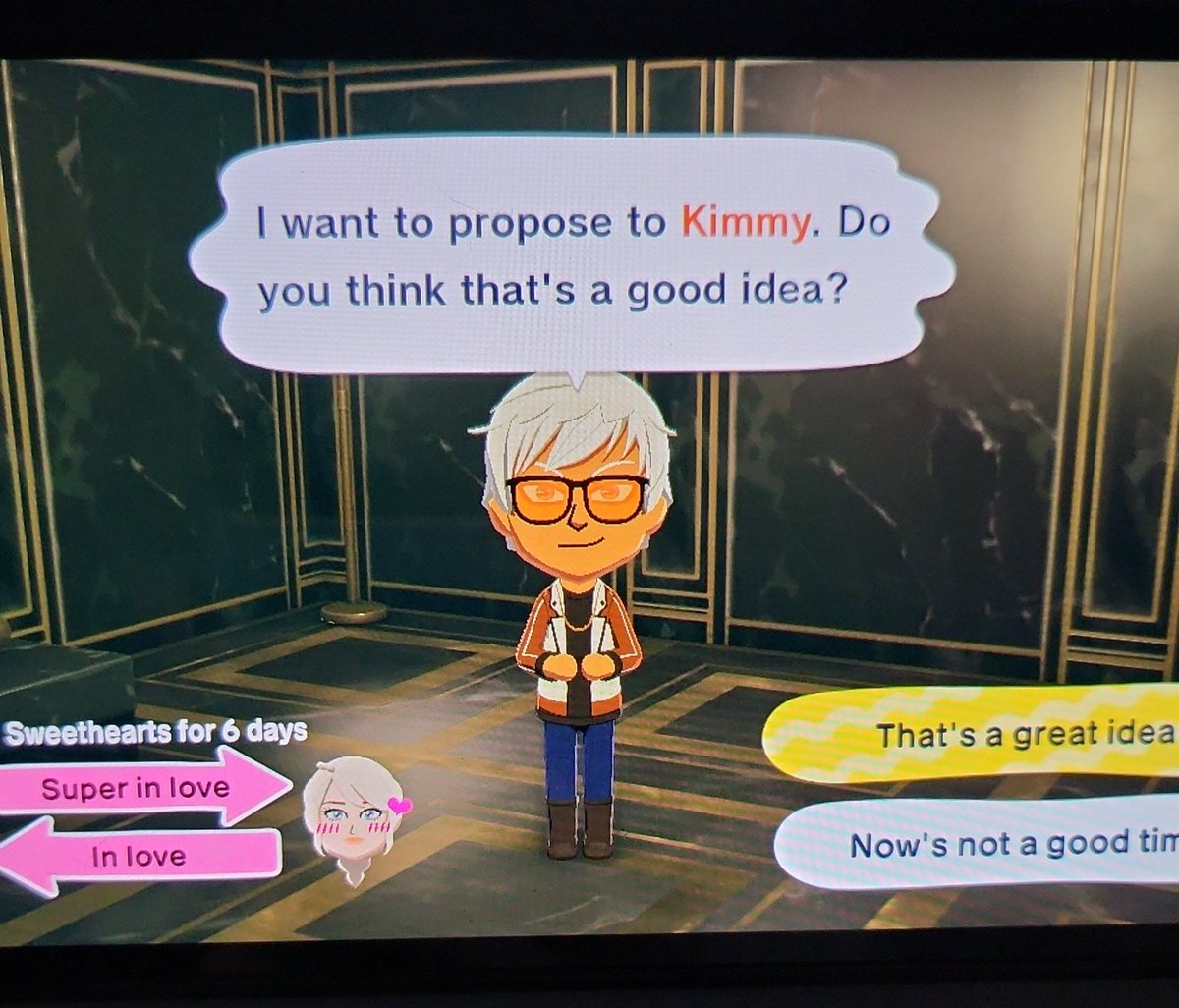 ChameLeahn_'s tweet photo. Wow, Obey Me Till Death Do Us Part looks different than I imagined
(I'm having so much fun with Tomodachi Life xD) https://t.co/syvZ7BWxfP