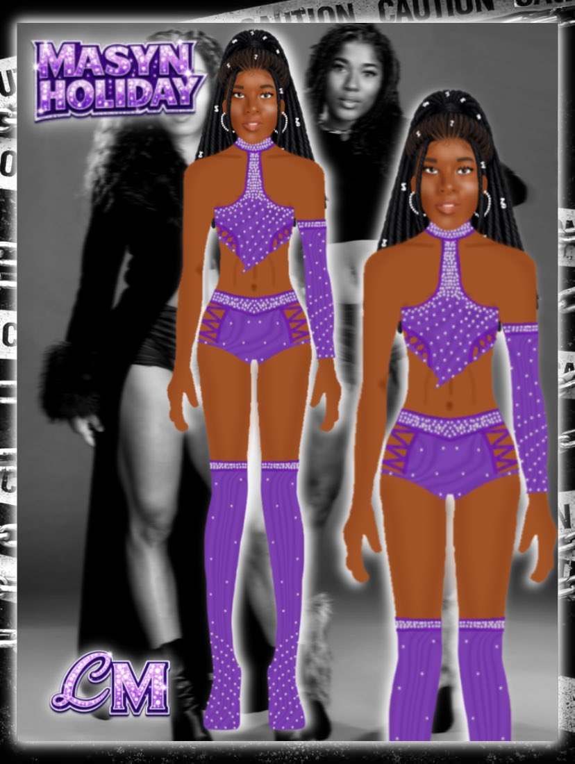CMsGearDesigns's tweet photo. New Design for @layladiggswwe @masynholidaywwe 💜👯‍♀️

#layladiggs #masynholiday #nxt #wweevolve #wrestlinggeardesigner https://t.co/TrFkOEq6Wd