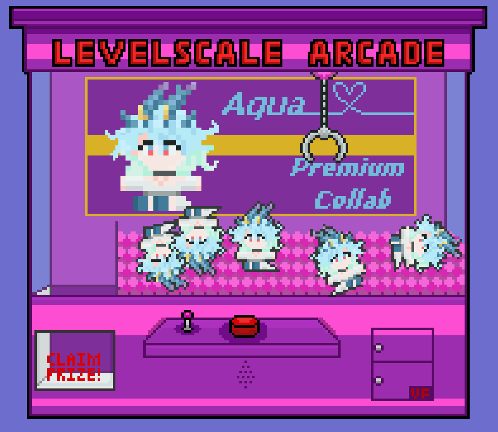 Vi_XPixels's tweet photo. I love putting my friend's OCs in crane machines. 

Thank you @Omiza_Zu for letting me throw their wonderful Qua in there. https://t.co/KTXm2qO5IK
