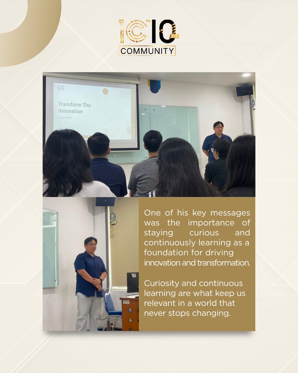 iCIOCommunity's tweet photo. Last Friday, through iCIO Contribute, Pak Danny Natalies had the opportunity to engage with students as a Guest Lecturer at UKRIDA

During the session, he shared insights on identifying innovation opportunities and staying relevant in rapidly evolving tech and business landscape. https://t.co/jyVwOye0Bk