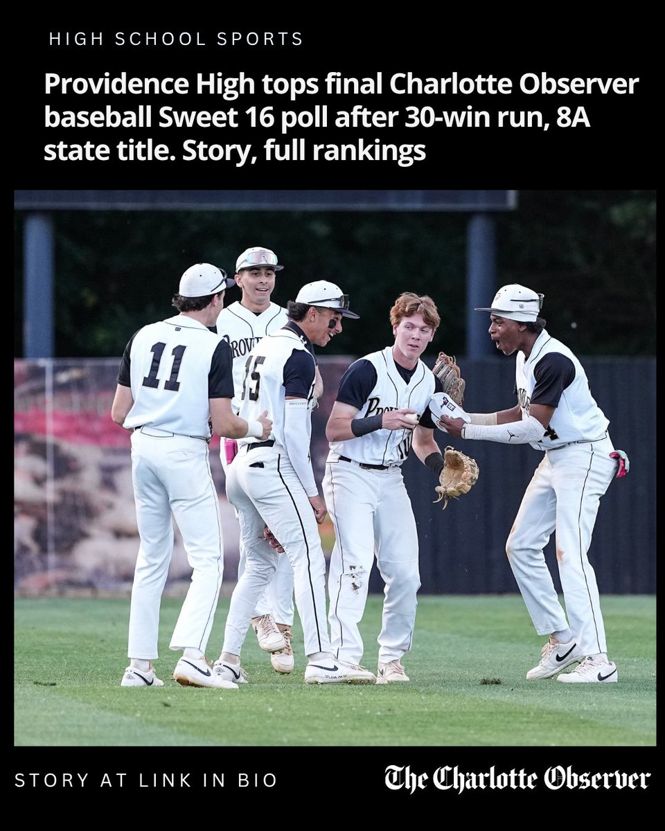 charlottepreps's tweet photo. Providence High wins Sweet 16 baseball poll.

Story, full poll at link below

https://t.co/w4HlYa8ete https://t.co/kCopKvMJWx