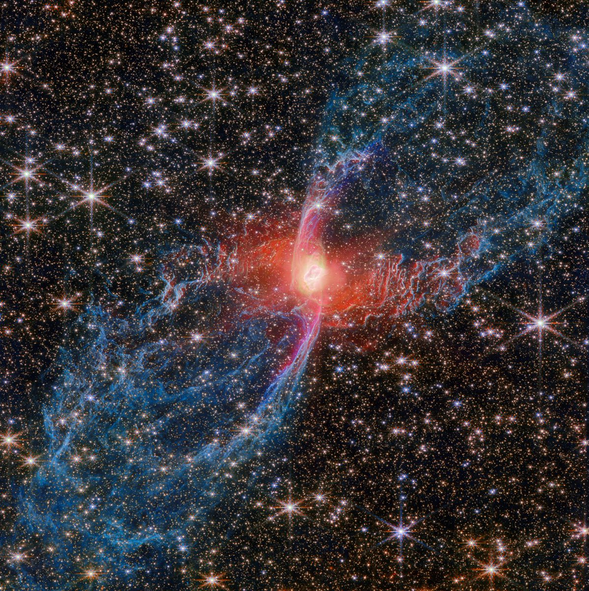 宇宙に巣を張る赤いクモ？ 惑星状星雲「NGC6537」（2026.01.31掲載