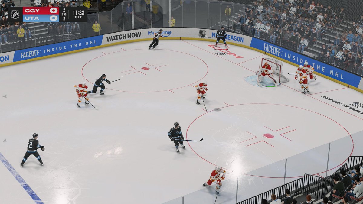 poster9123's tweet photo. @softdrinktv Like somebody else said NHL has had this for years. Honestly like the way they do it as it makes the gameplay more realistic to what you see on TV and they aren’t intrusive. IMO in hockey especially there should be more to mimic TV broadcasts https://t.co/vR8oeJDzBt