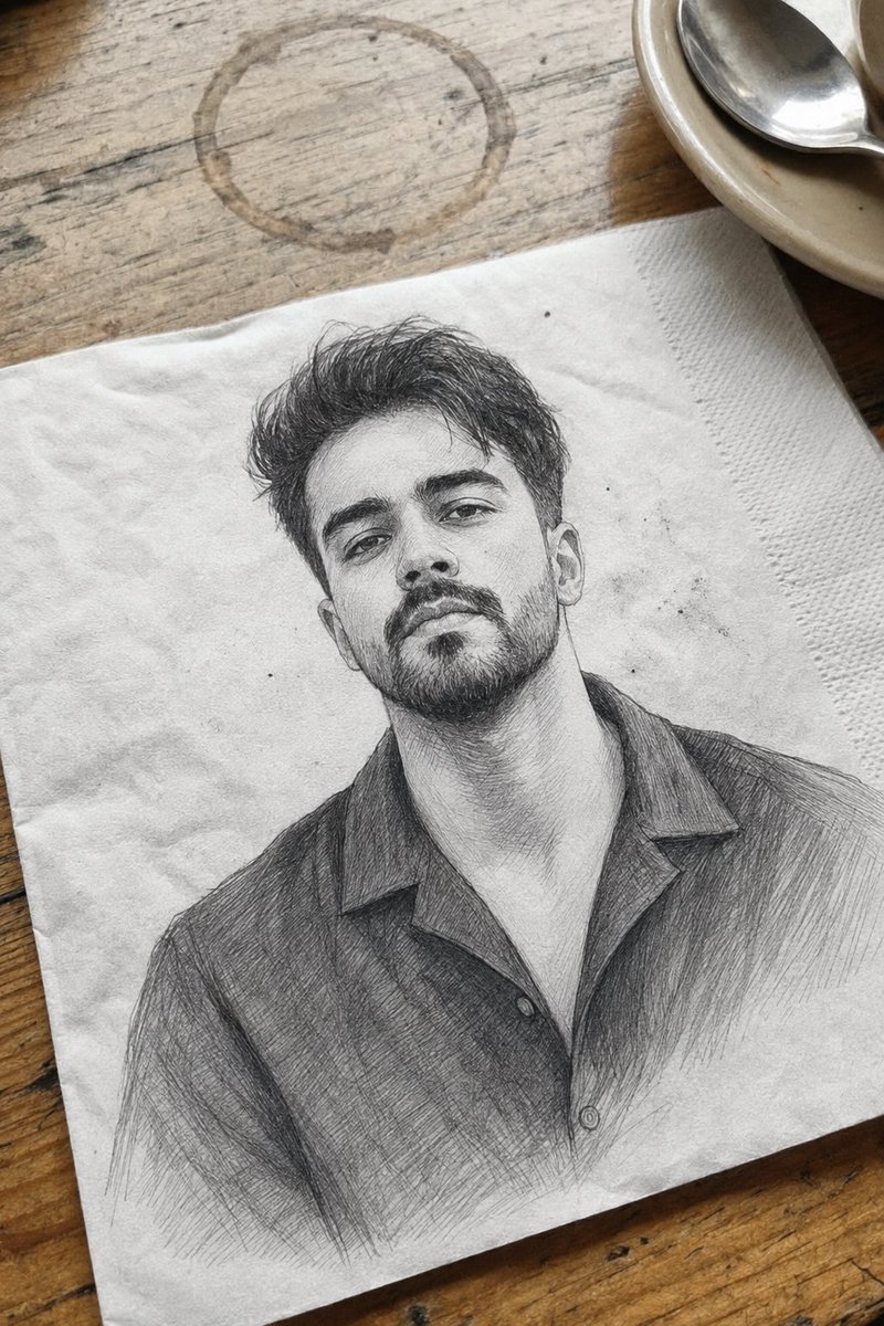 Professional Graphite Pencil Sketch Portrait