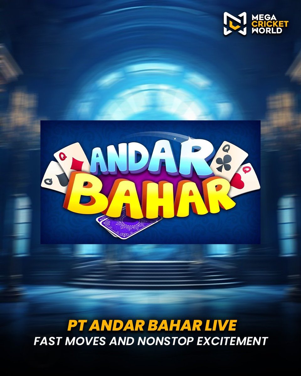 mcworldsocial's tweet photo. ♠️ Fast-paced action, quick decisions, and nonstop excitement!
Step into the world of Andar Bahar Live and experience the thrill of every card. Are you ready for the next big moment?
https://t.co/vH4MAf1K1f
#AndarBahar #LiveGames #CardGameFun #GamingThrills #MegaCricketWorld https://t.co/HFUeUfNGPt
