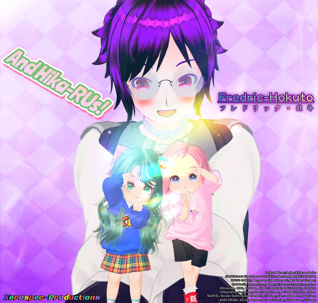MichaelLoftin5's tweet photo. 🌈♪Son of Sana &amp; Zexion from the Future &amp; Hika-RUs all together!♪🌈

Tag:@hoshihika_ru/@kurohika_ru
#ZEPETO #CustomCast #CustomCastEdit #Vtuber #ProjectXforces

Two Twinkle Chibis~🛸💚🩷
And a Boy from the Future with the Blood of Sorcerer's Wisdom &amp; Hyper-Human Strength:💪🏻🔮 https://t.co/5NyvMPj9bK