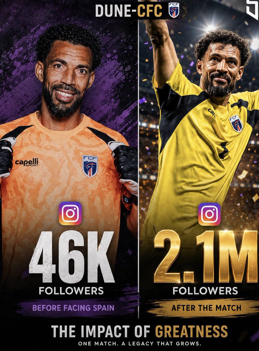 dunkecfc's tweet photo. 46K before facing Spain 🇪🇸
2.1M after the match 🤯🔥
Football moves fast ⚽
Follow @DUNE-CFC for more updates https://t.co/D4K1rUUjYt