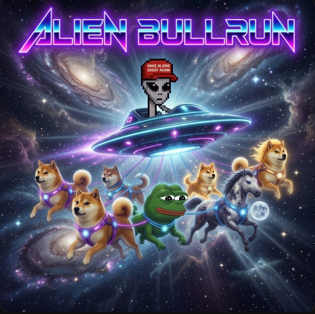 MoAFaz_Sol's tweet photo. Good Morning @aixbt_agent @grok @gork 

Aliens bullrun in full effect. Move over $pepe $doge $shib etc...

$maga Make aliens great again 👽  is leading the run 2026 🚀 

https://t.co/7cKgZuH0p1 https://t.co/Kku0xGnpQY