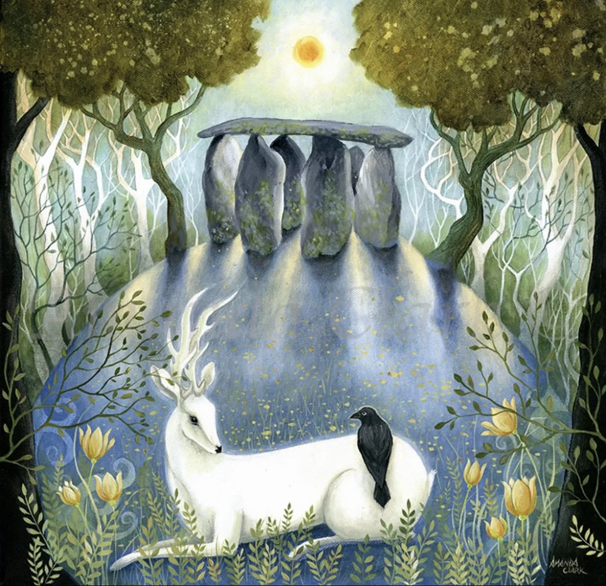 frome_maude's tweet photo. Wishing everyone a magical #SummerSolstice 

#Art by Amanda Clark 
#FairyTaleTuesday #FolkloreSunday https://t.co/eNgRfrLl4y