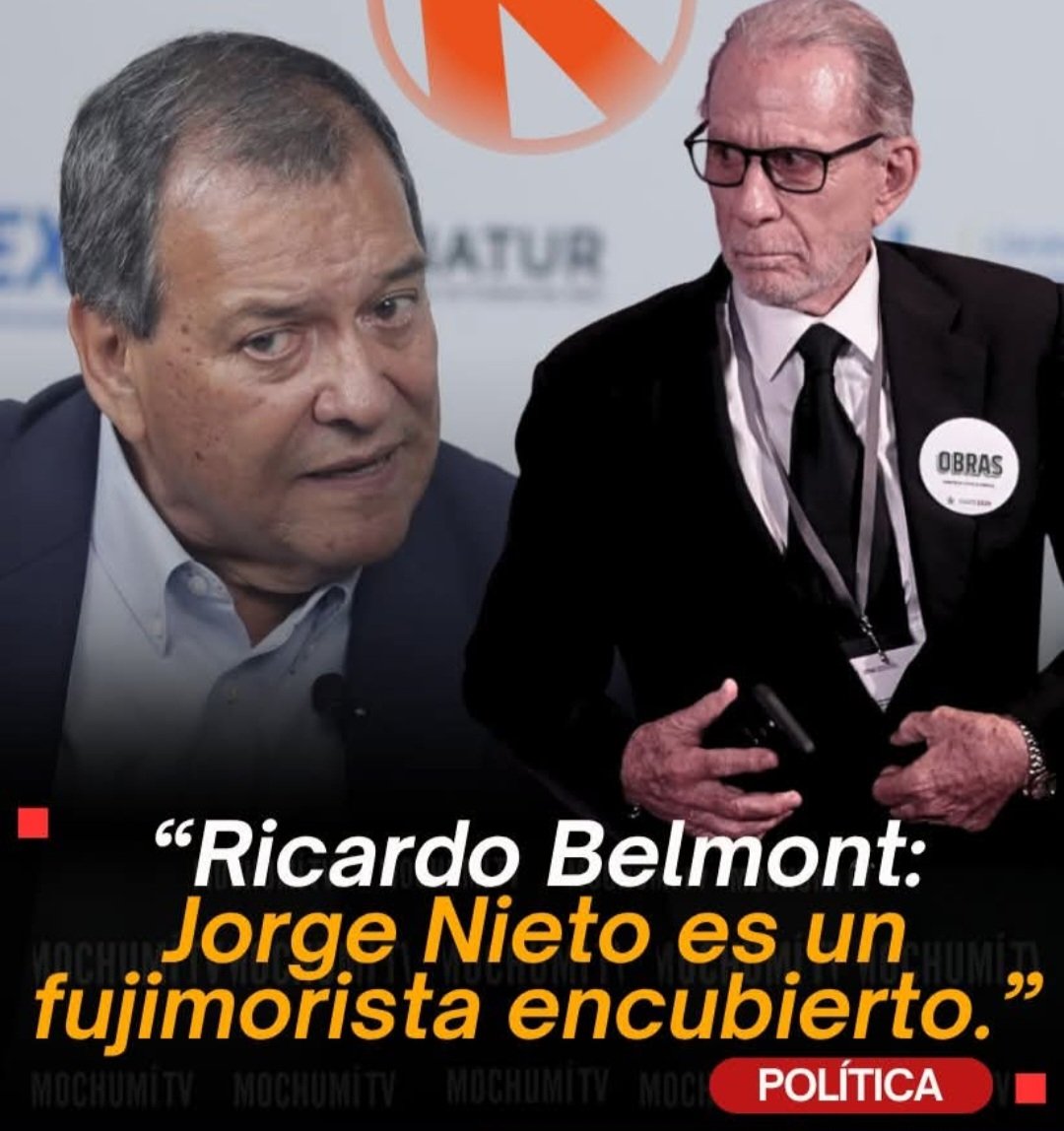 RoyAlta_Peru's tweet photo. Estoy Totalmente de Acuerdo con Ricardo Belmont. Jorge Nieto es un fujimorista encubierto.

Y Si Ustedes También Están de Acuerdo, Amigos Tuiteros, denle 
Me Gusta y Compartan Este Tweet. https://t.co/6847qgjgLz