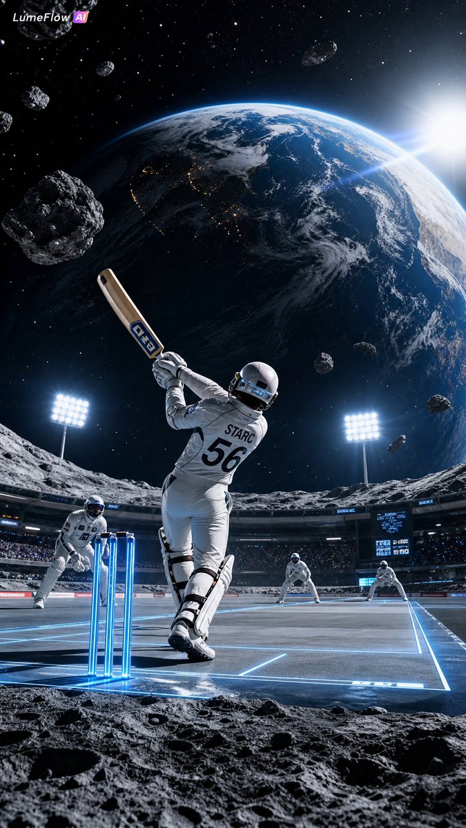 Futuristic Space Cricket Match