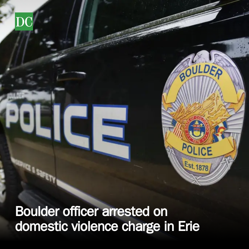 dailycamera's tweet photo. Boulder officer arrested on domestic violence charge in Erie https://t.co/ecPlwCeg5b