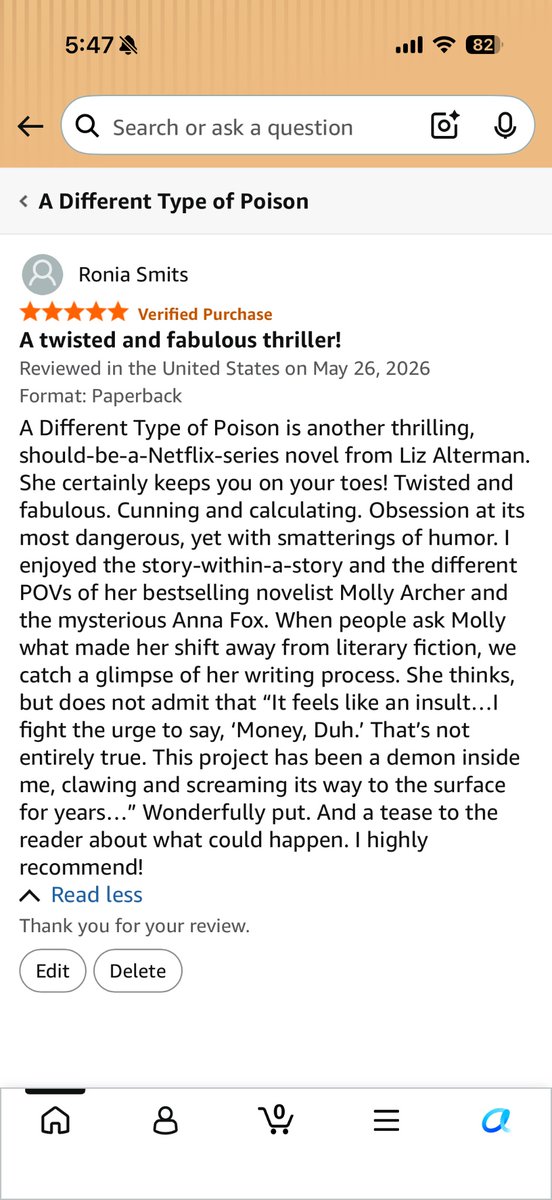 Zootgal68's tweet photo. Hi there! Long time no see. 😎👋🌷🥂
Here’s another fun read from one of my favorite writers @LizAlterman. 😁👍 https://t.co/dZlkDx9ow1
