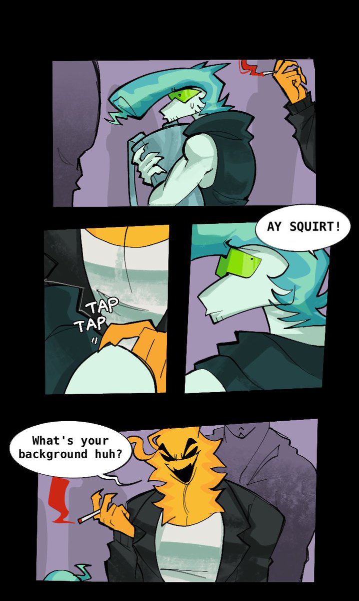 After__Quiet's tweet photo. Bro doesn’t belong 
little mini comic #AfterQuiet
1/3 https://t.co/hMIO5xrbUj