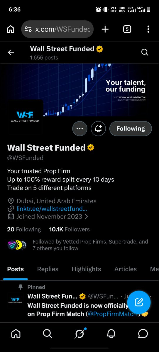 Shadhutree's tweet photo. @PropFirmMatch @WSFunded @fhitJennifer5 @fst3527 

The synergy between these two platforms is unmatched, and the timing couldn't be more perfect https://t.co/VZ3QIVErG4