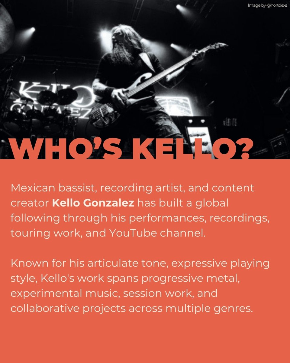 Allparts's tweet photo. As part of our Most Badass Summer Ever, we’re spotlighting @kellogc. Known in the #basscommunity for his tone-driven approach, defined by clarity, articulation, and control across a wide range of musical settings.
#WhosABadass #KelloGonzalez #bassplayer #leoquanbadass #bassguitar https://t.co/tB9tyTaPu2