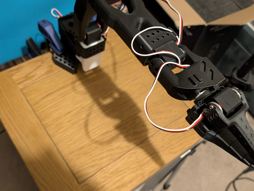 SimpleP0tat's tweet photo. Gemma 4 31B QAT successfully wrote a quick update to my robots joint control script that sets it to its midpoint and locks it in place before I interact when I start teleoperating https://t.co/aQx5NWPu26