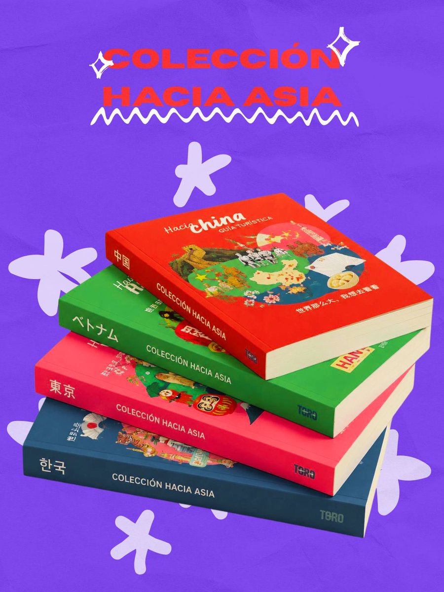ToroEdiciones's tweet photo. ¡Ya pueden ser tuyos!💜💫
La colección Hacia Asia está oficialmente disponible en nuestra página web✈️
👀Pero hay algo más... las primeras 100 compras tienen sorpresas de regalo ✨
¿Qué estás esperando para conseguirlos?⏰💜
#travel #asia #viaje #experiencia #marketingeditorial https://t.co/RML37NYUPq