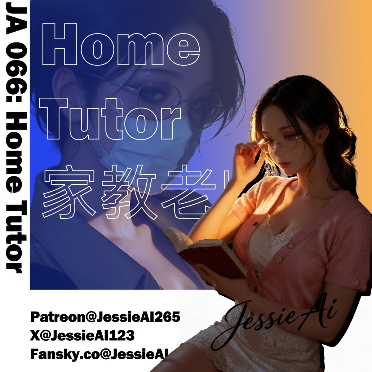 JessieAI123's tweet photo. JA 066：堕落的家教
现已在Patreon，Fanky 平台发布
本次更新了漫画版本（测试），今后会有更多漫画版推出
主页查看更多预览

#AI #AIartwork #netorare #AIart #足控 #feetfetısh #feetworshi̇p #玉足 #绿帽 #淫妻 #出轨 #女m #调教
#师生 #cuckold #cheating #眼镜娘 #NTR #nsfwtwtًً #bdsmِ  #JessieAI