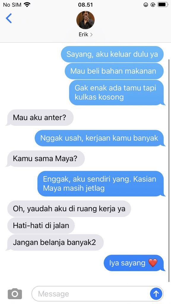 Qu1kySplash's tweet photo. Suaminya sahabat

𝘿𝙞𝙡𝙖𝙧𝙖𝙣𝙜 𝙣𝙞𝙣𝙜𝙜𝙖𝙡𝙞𝙣 𝙨𝙪𝙖𝙢𝙞 𝙙𝙖𝙣 𝙨𝙖𝙝𝙖𝙗𝙖𝙩 𝙙𝙞 𝙧𝙪𝙢𝙖𝙝, 𝙠𝙖𝙡𝙖𝙪 𝙣𝙜𝙜𝙖𝙠 𝙢𝙖𝙪 𝙠𝙚𝙟𝙖𝙙𝙞𝙖𝙣 𝙠𝙖𝙮𝙖 𝙗𝙚𝙜𝙞𝙣𝙞..

——Kim Mingyu Oneshot AU
🔞🔞 by @Qu1kySplash https://t.co/i7RQjJfNJF