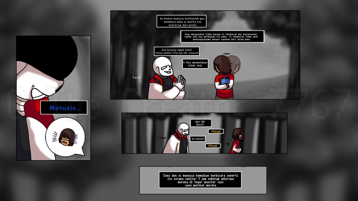 CTheCreator7767's tweet photo. Stubborn Indotale Short Side Comic
First time making short comic of indotale, what do you guys think?
Pertama kali ngebuat komik pendek indotale, gimana menurut kalian?
Indotale by me (cthecreator7767)
Undertale by Toby Fox
#indotale #undertaleau #shortcomic #silly https://t.co/7yLg5XV28j