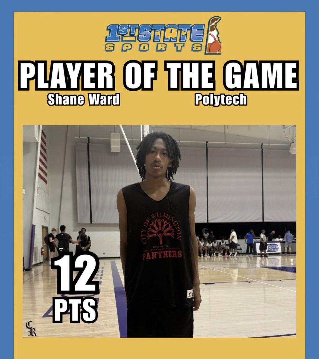 ShaneWardd's tweet photo. Player of the game at the 1st State Sports Summer League
12 points
3 assists
2 steals @prephoopsde @1stStateSports https://t.co/WAf2e5zBFl
