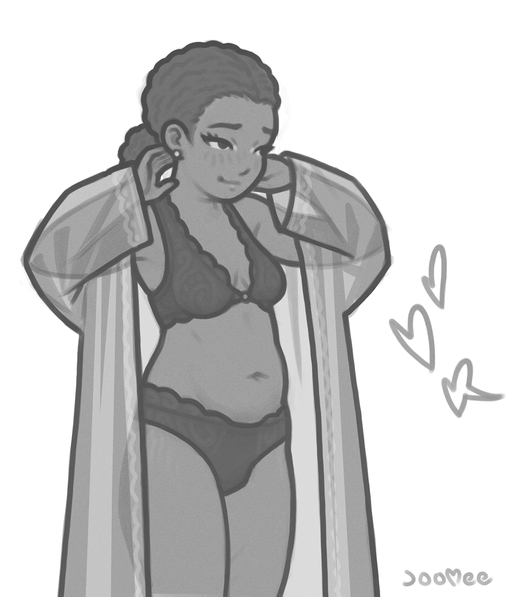 joomeedraws's tweet photo. new robe. won't be on for long. https://t.co/fDYXYjF4bG