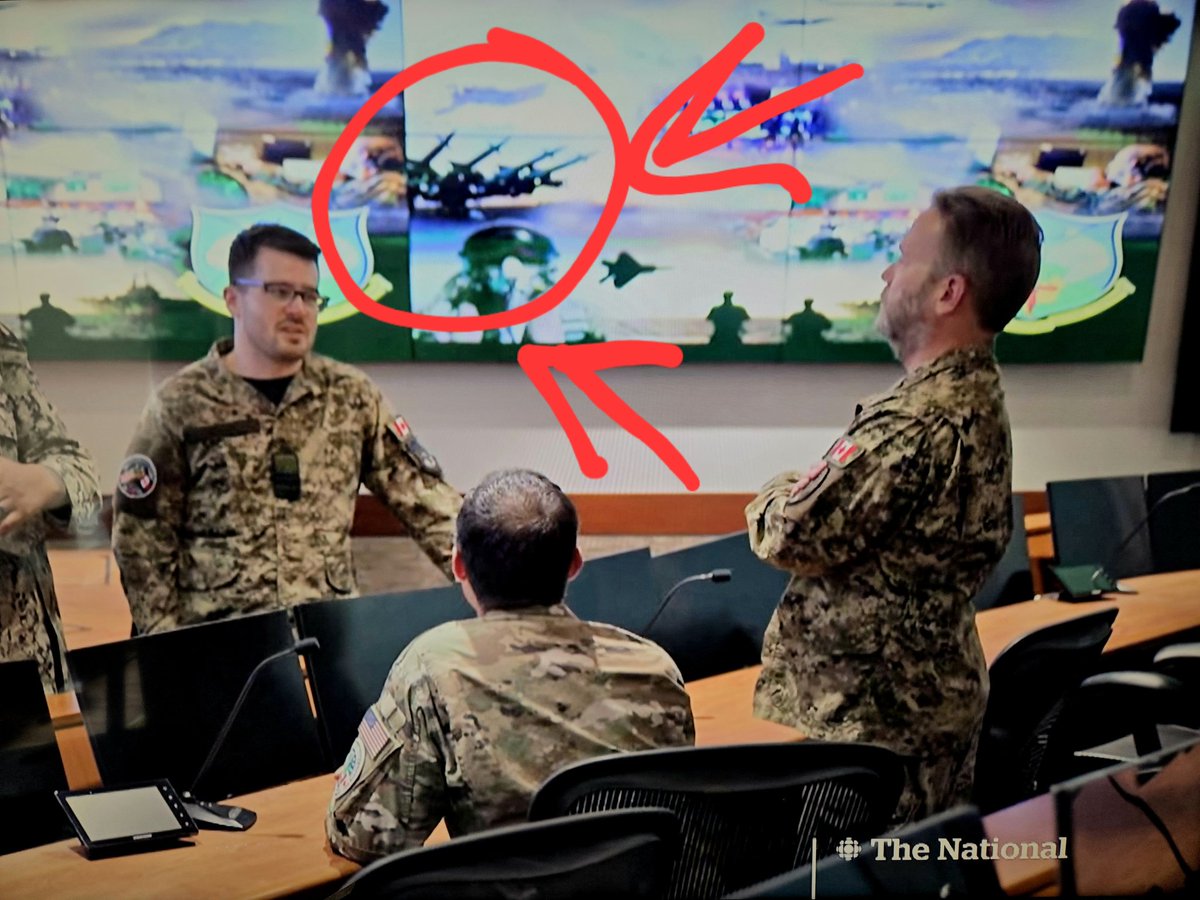 galleryss's tweet photo. @NoradSanta @NORADCommand @usairforce and @CanadianForces why does wallpaper on the NORAD screens have a soviet / Russian Sa-3 s125 air defense Sam system not a western Patriot or Hawk? From @CBCTheNational report about f-35 #f35 today. https://t.co/x5abRK7s0m