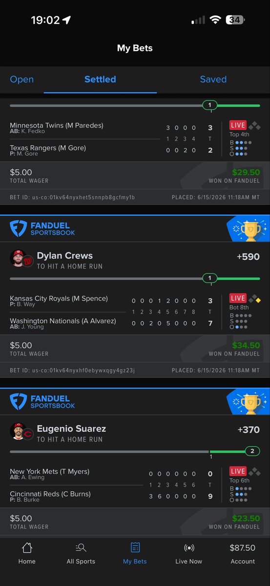 boss_alejandro1's tweet photo. @OutlawParlays Straights and round robbin today https://t.co/1YMMJTyU2b